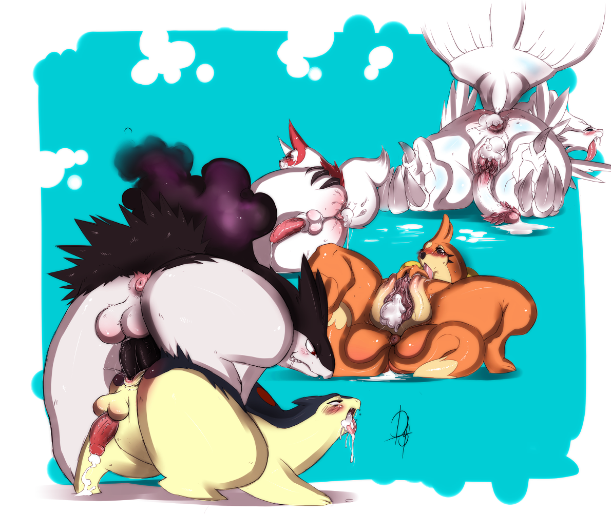 Rule34 – If it exists, there is porn of it / floatzel, reshiram, typhlosion, zangoose / 201832