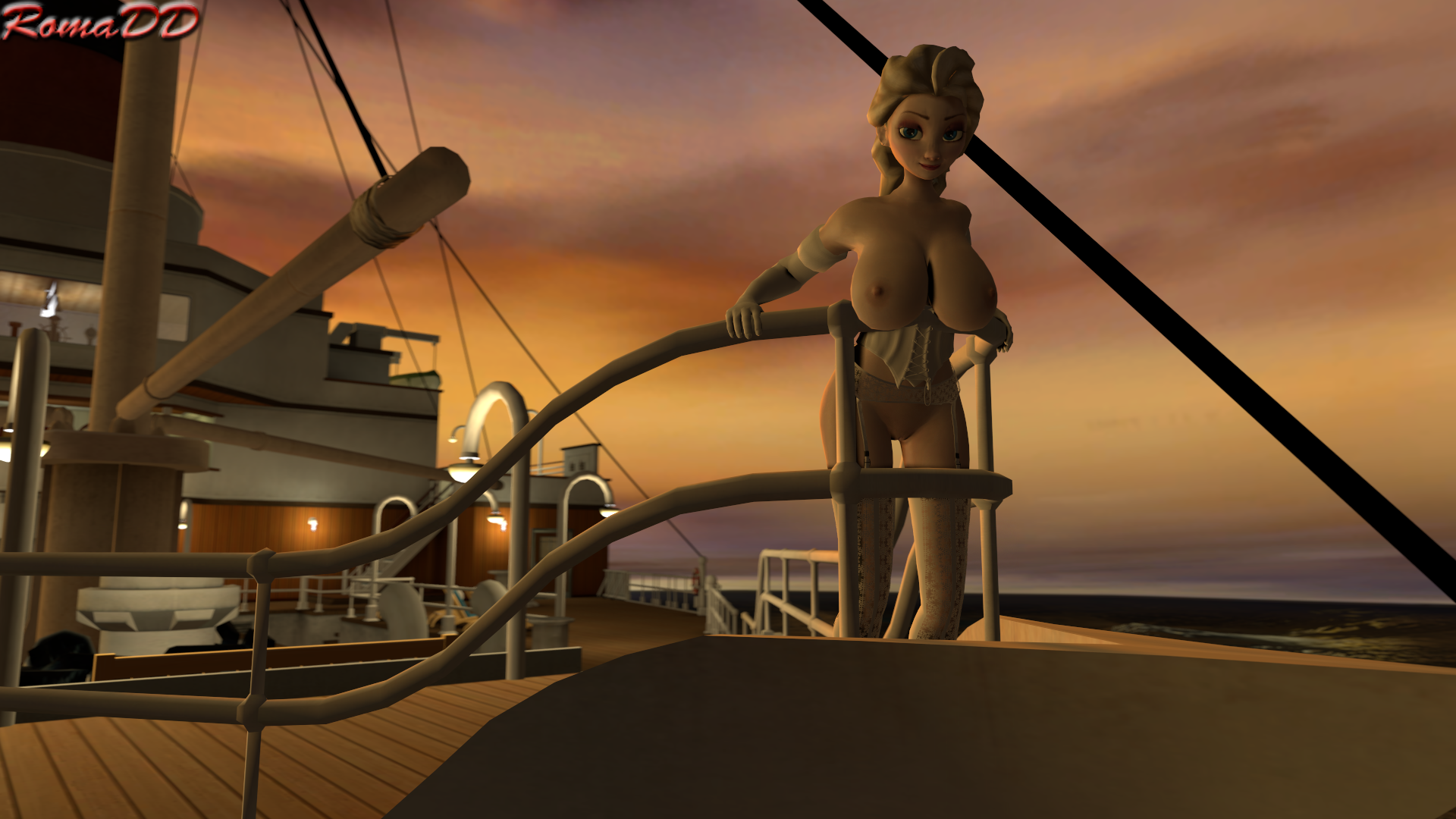 Rule34 – If it exists, there is porn of it / romadd, elsa (frozen), titanic / 201897