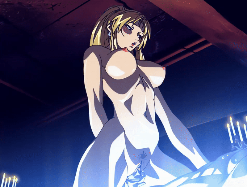 oshima takeshi, saeki kaori, bible black, bible black new testament, shin bible black, animated, animated gif, anime screenshot, tagme, 00s, 1boy, 1girl, 2004, ass, back, blonde hair, bouncing breasts, breasts, clitoris, completely nude, erection, girl on top, high ponytail, large breasts, nipples, nude, penis, ponytail, pubic hair, pussy, pussy juice, spread pussy, teasing, thighs, uncensored, vice principal, wide hips