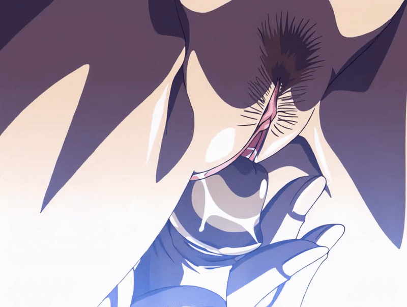 oshima takeshi, saeki kaori, bible black, bible black new testament, shin bible black, animated, animated gif, tagme, 00s, 1boy, 1girl, 2004, back, breasts, clitoris, erection, girl on top, nude, penis, pubic hair, pussy, pussy juice, teasing, uncensored, vice principal