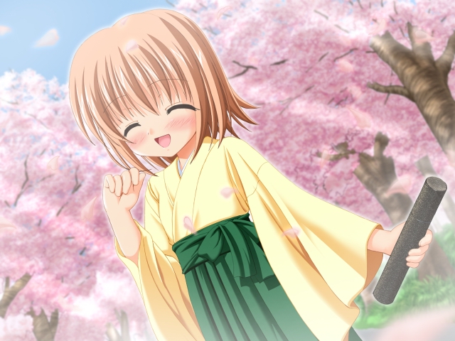 nishimura konomi, nanami to konomi no oshiete abc, studio ring, game cg, tagme, 1girl, female focus, happy, japanese clothes, kimono, solo