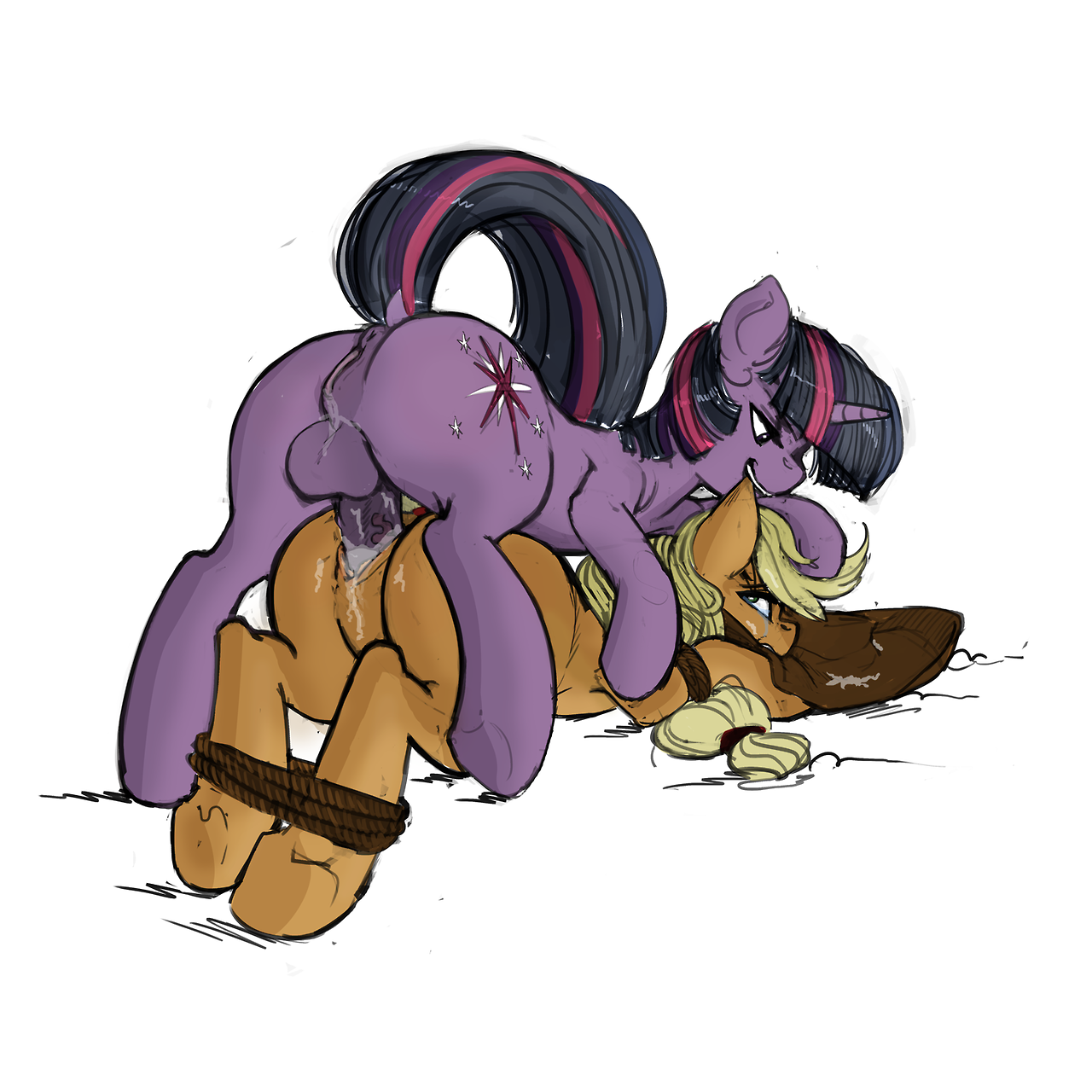 Rule34 – If it exists, there is porn of it / abberantintellect, kevinsano, applejack (mlp), twilight sparkle (mlp) / 202687