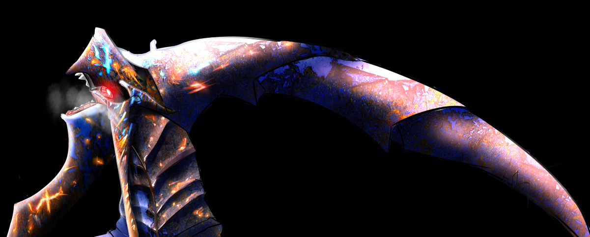marble (pixiv), marble (pixiv34840), betterman nebula, lamia (betterman), betterman, bad id, bad pixiv id, 1990s (style), injury, monster, no humans, red eyes, solo
