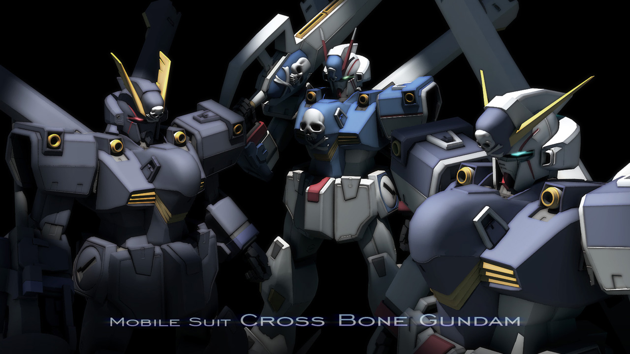kaiware daikon, crossbone gundam x-1, crossbone gundam x-2, crossbone gundam x-3, crossbone gundam, gundam, bad id, bad pixiv id, lance, mecha, no humans, polearm, robot, skull and crossbones, spear, weapon
