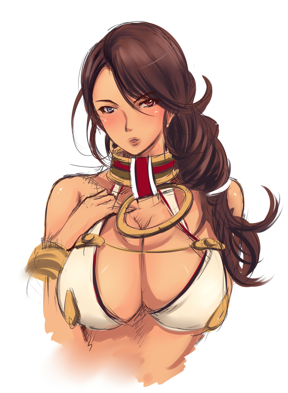 branwen (queen's blade), queen's blade, 1girl, breasts, large breasts, long hair, solo
