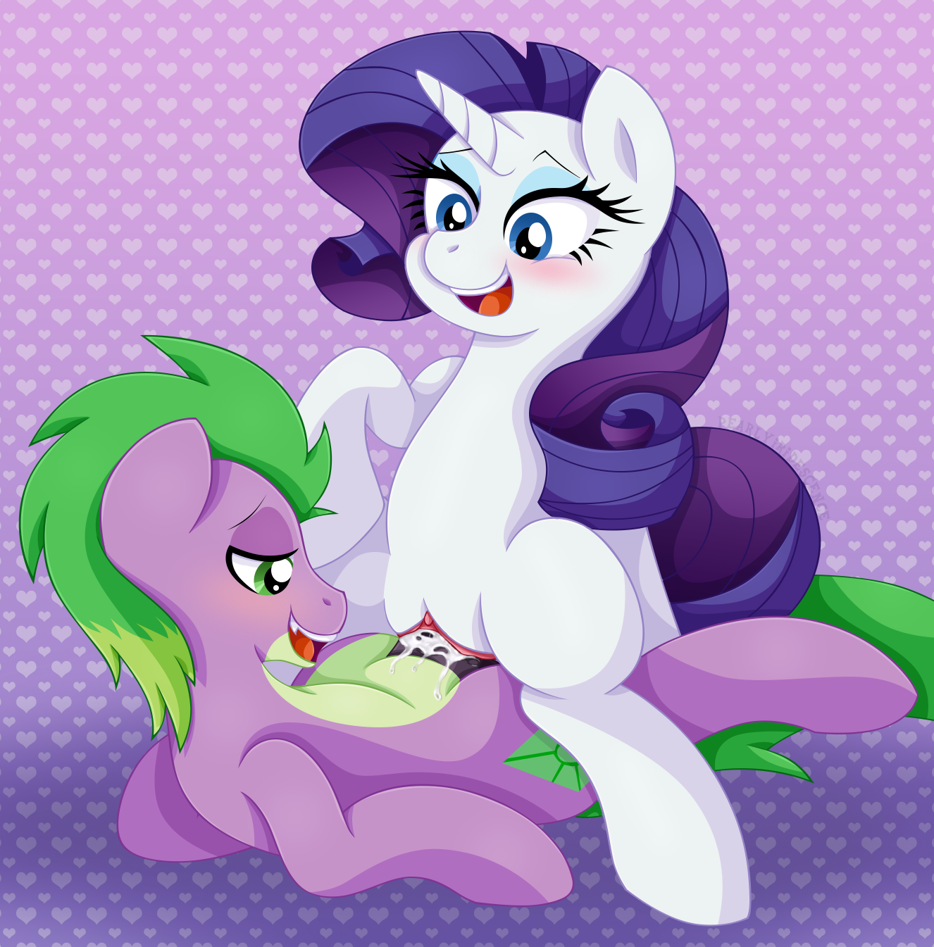 Rule34 – If it exists, there is porn of it / pearlyiridescence, rarity (mlp), spike (mlp) / 203509