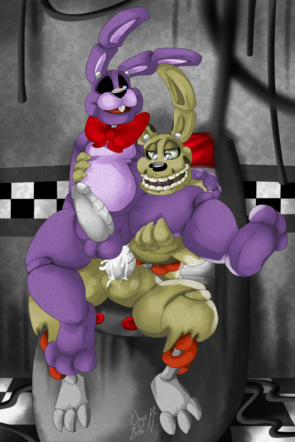 Rule34 – If it exists, there is porn of it / frots, bonnie (fnaf), purple guy (fnaf), springtrap / 203731