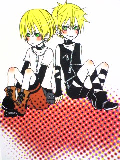 cain, rion (galerians), galerians, lowres, tagme, 2boys, blonde hair, blue eyes, multiple boys, qvga, short hair, siblings, simple background, twins, white background