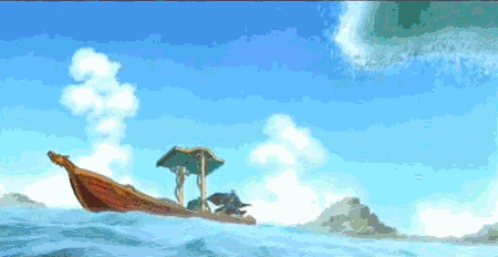 jue, nameless, screencap, animated, animated gif, lowres, ao jue, chinese text, cloud, mou ming, storm riders, wind