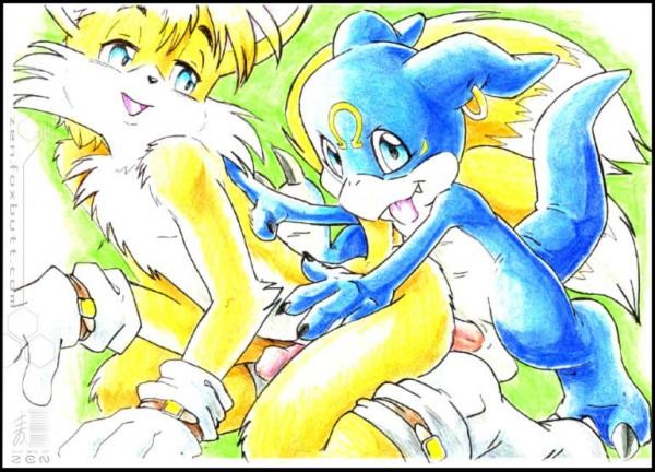 Rule34 – If it exists, there is porn of it / zen, tails, veemon / 205037