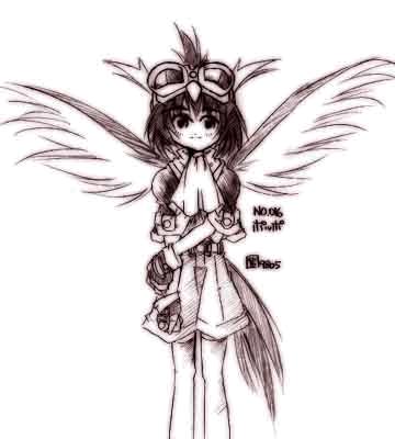 pidgey, pokemon, lowres, gen 1 pokemon, goggles, monochrome, personification, sketch, wings