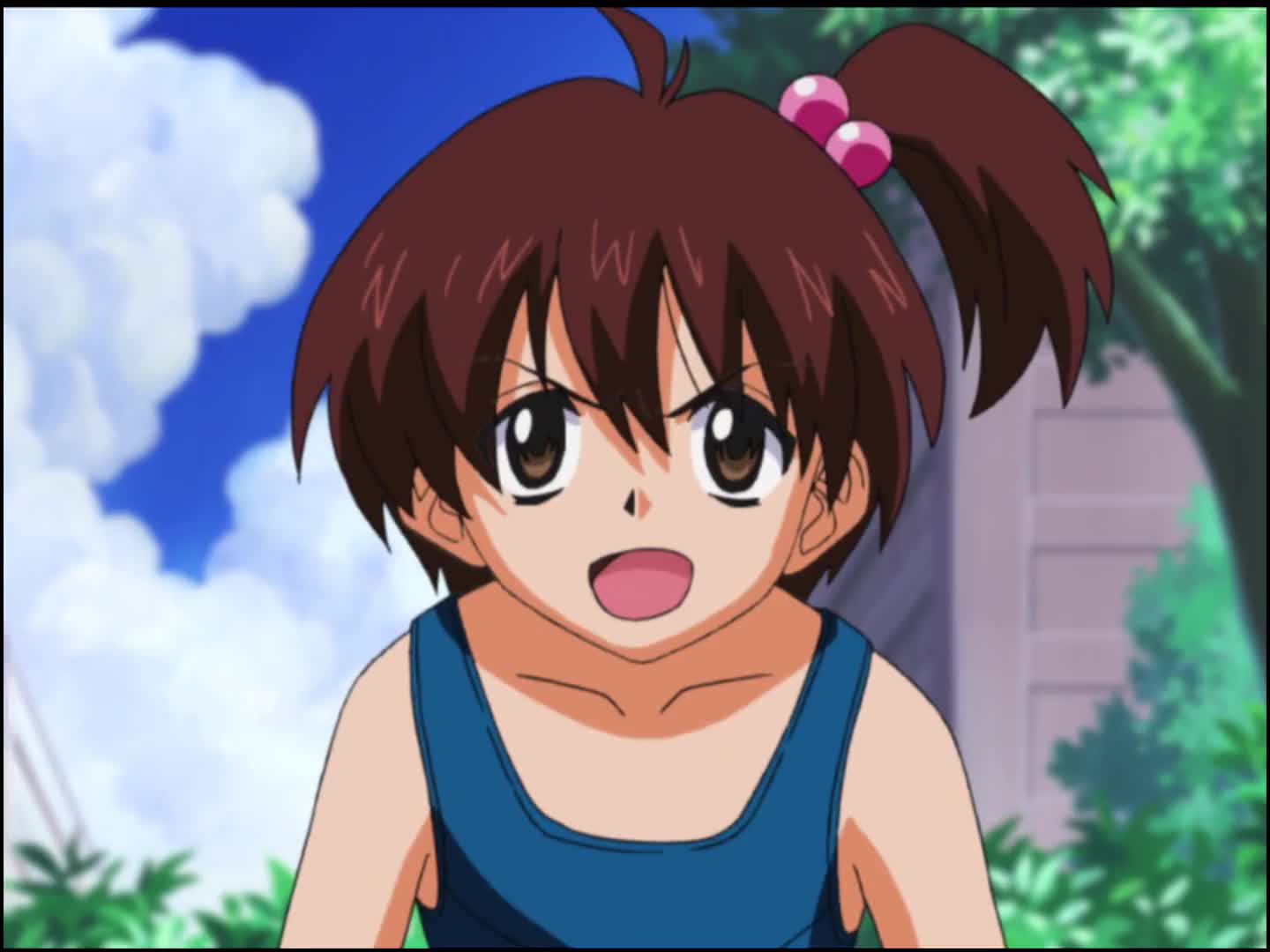 misono kirika, eiken, animated, anime screenshot, sound, tagme, video, ass, bikini, black bikini, bouncing breasts, breasts, gigantic breasts, high ponytail, huge ass, huge breasts, long hair, o-ring, o-ring bikini, ponytail, purple hair, swimsuit, very long hair