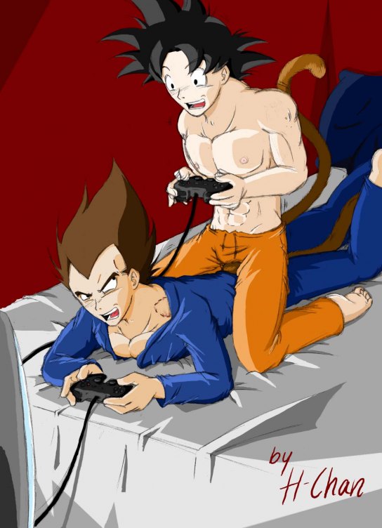 Rule34 – If it exists, there is porn of it / h-chan, son goku, vegeta / 205556