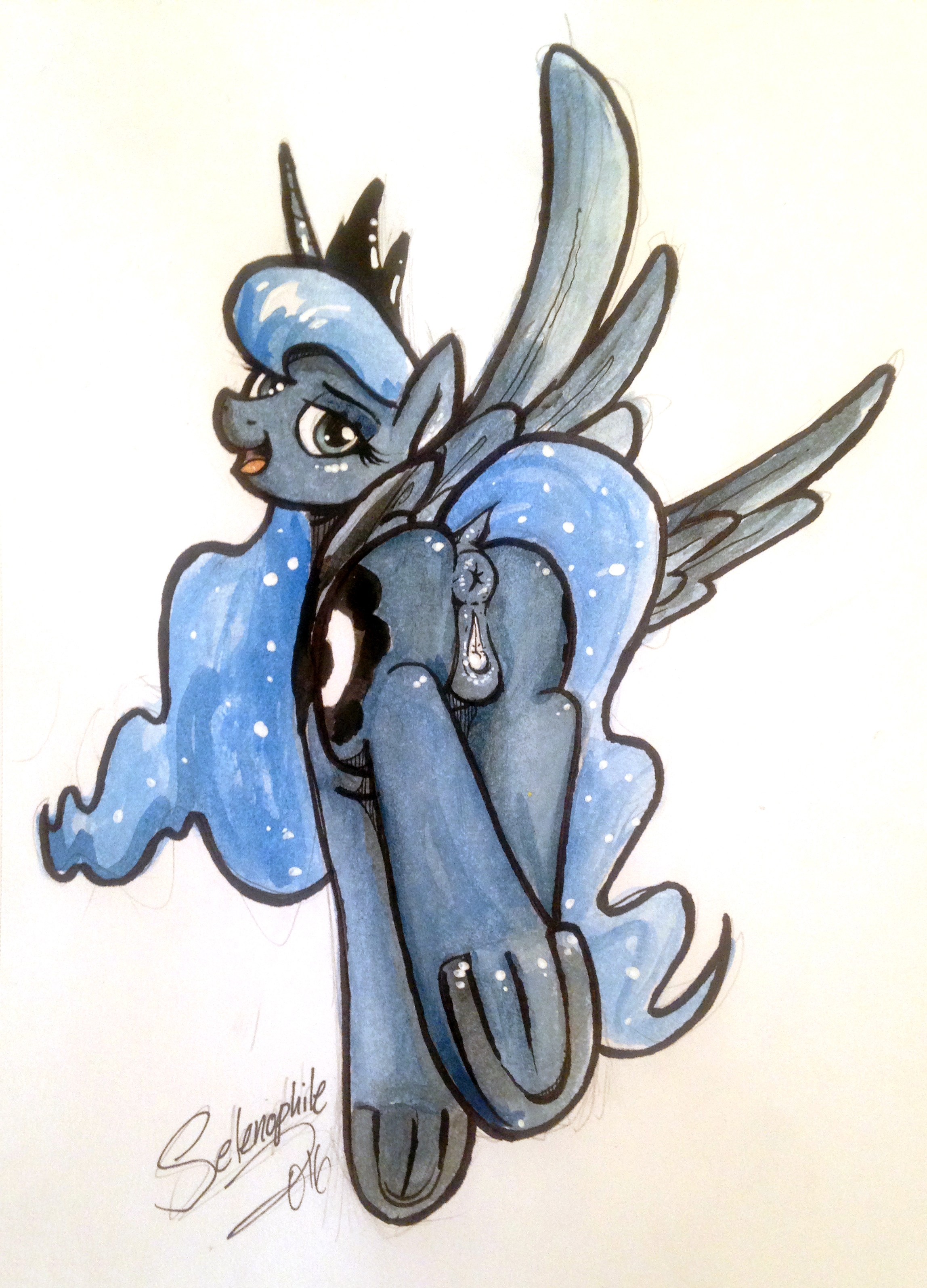 Rule34 – If it exists, there is porn of it / selenophile, princess luna (mlp) / 205722