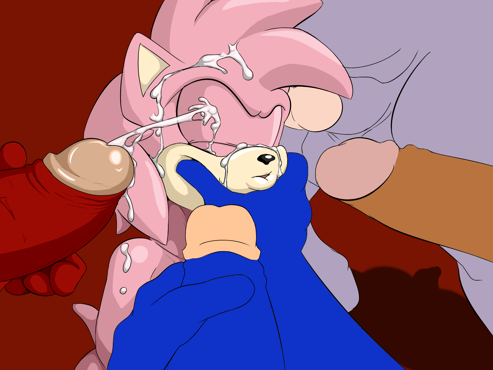 Rule34 – If it exists, there is porn of it / aval0nx, amy rose, knuckles the echidna, sonic the hedgehog / 205779