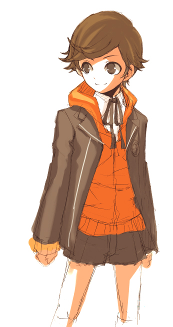 758 (pixiv11263), nagoya uzuki, amada ken, atlus, persona, persona 3, bad id, bad pixiv id, 1boy, brown eyes, brown hair, male focus, solo