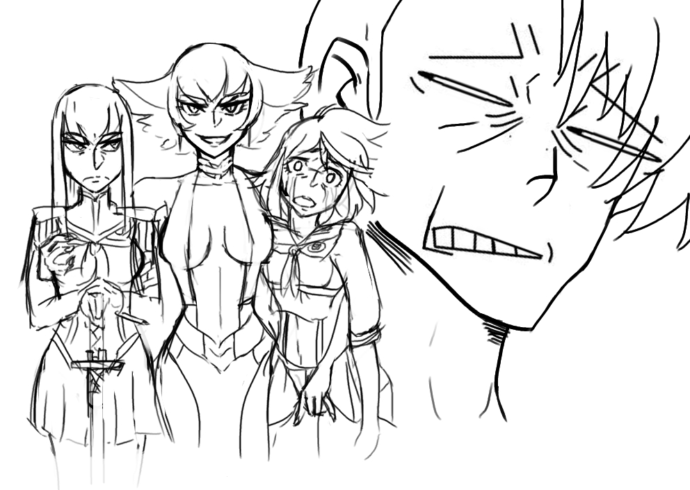 Rule34 – If it exists, there is porn of it / junketsu, kiryuuin ragyou, kiryuuin satsuki, matoi ryuuko, senketsu / 206314