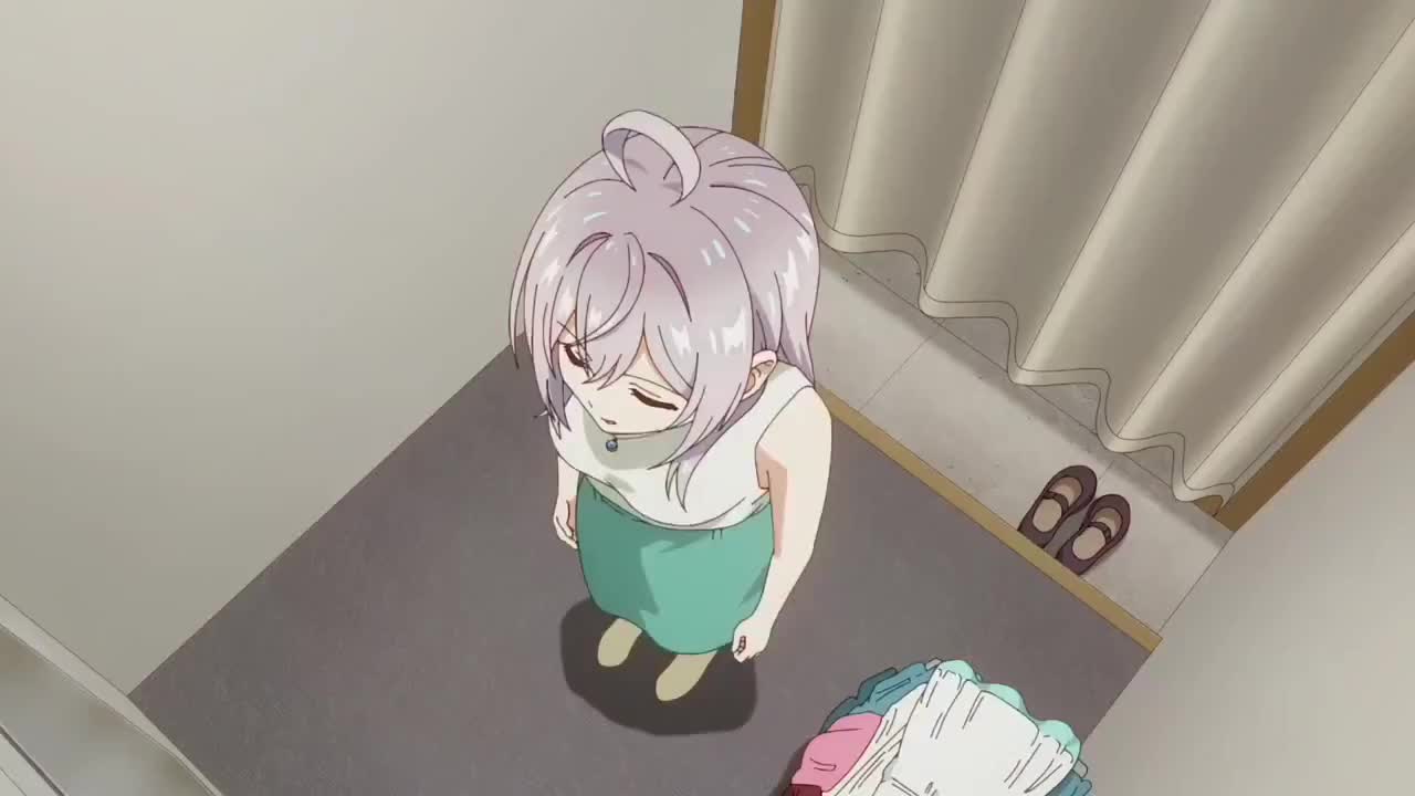 alisa mikhailovna kujou, tokidoki bosotto roshia-go de dereru tonari no alya-san, animated, audible speech, japanese audio, sound, tagme, video, 1girl, ahoge, ass, ass focus, bare shoulders, blue eyes, bra, breasts, brown shoes, cleavage, clothes lift, collarbone, detached sleeves, dress, female focus, from below, green skirt, grey hair, hair ribbon, legs, long hair, long skirt, medium breasts, midriff, navel, panties, pencil skirt, red ribbon, ribbon, shoes, short sleeves, skirt, skirt lift, sleeveless, sleeveless dress, socks, solo, solo focus, stomach, thighs, tight skirt, underwear, white bra, white dress, white panties, white skirt, white socks