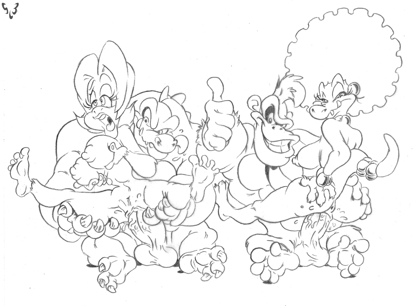 Rule34 – If it exists, there is porn of it / slb, candy kong, donkey kong, kalypso, kong, kremling / 206607
