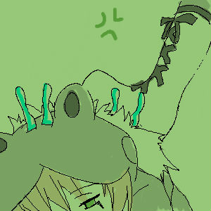 belphegor (reborn), fran (reborn), katekyo hitman reborn!, lowres, 00s, feet, frog, pain, pink hair, varia