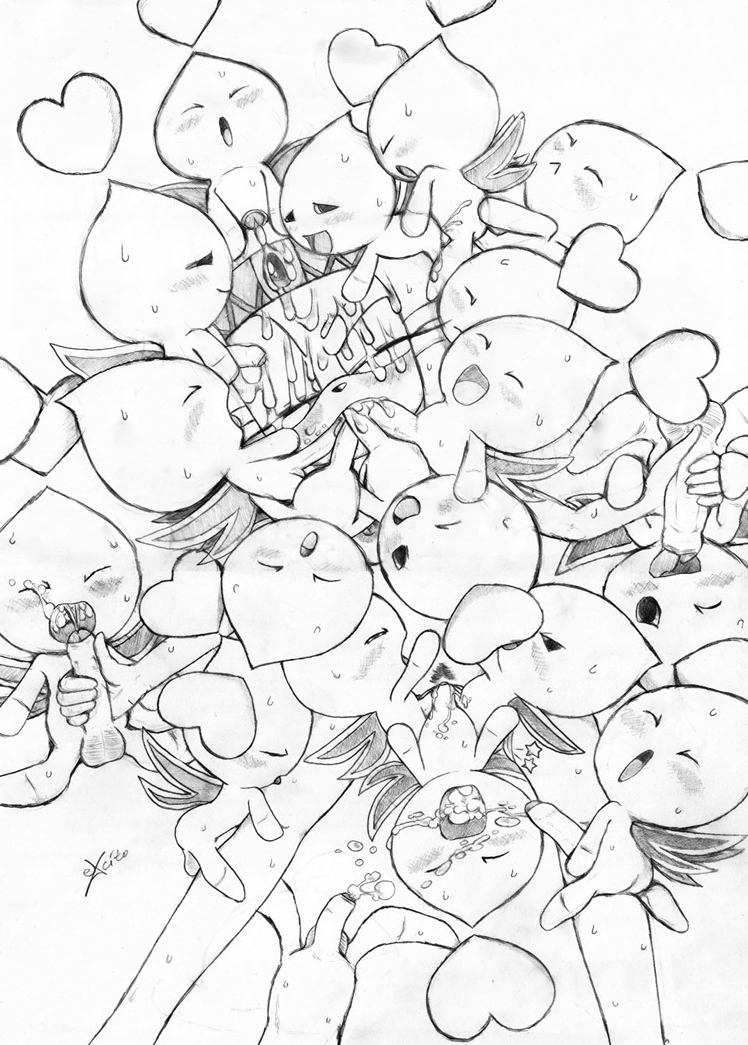 Rule34 – If it exists, there is porn of it / excito, chao, tikal the echidna / 206953