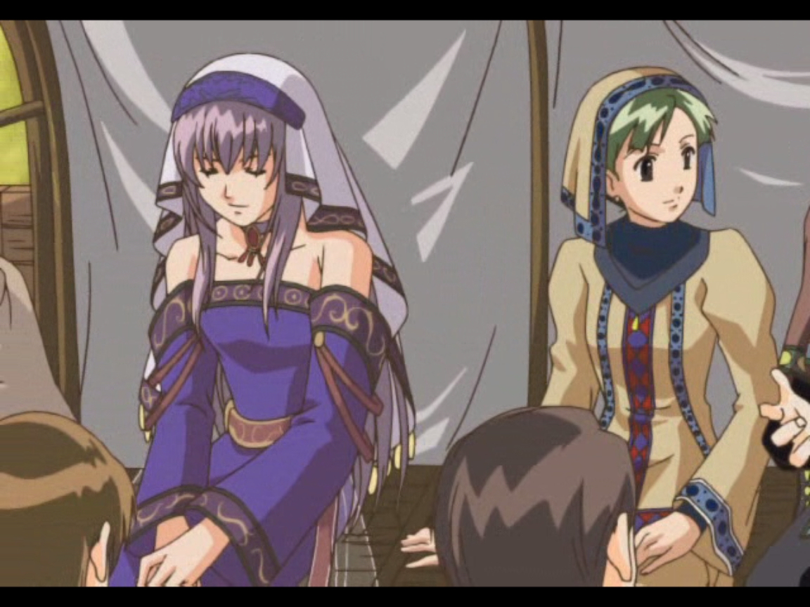 hermina (atelier), atelier (series), atelier judie, gust, anime screenshot, 2girls, 3boys, letterboxed, multiple boys, multiple girls