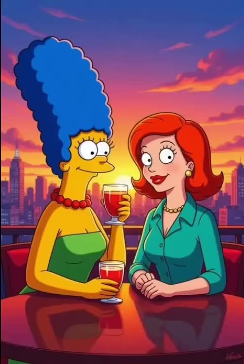 Rule34 – If it exists, there is porn of it / lois griffin, marge simpson / 8676485