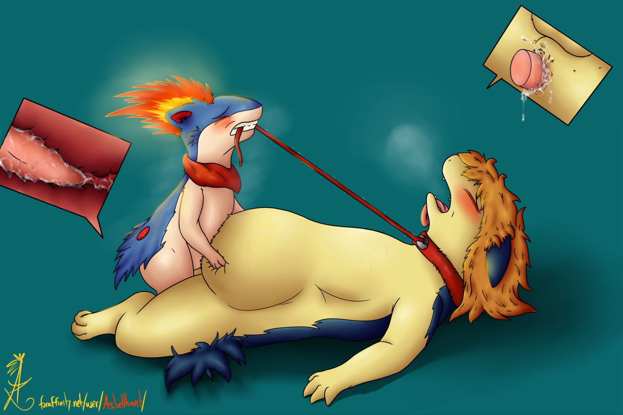 Rule34 – If it exists, there is porn of it / asbel lhant (artist), asbel, atty, quilava, typhlosion / 207438