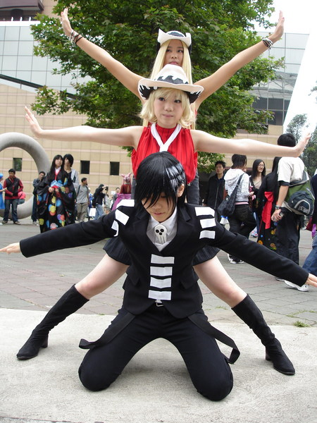 death the kid, patricia thompson, soul eater, photo (medium), bolo tie, cosplay, death the kid (cosplay), elizabeth thompson (cosplay), epic, hat, patricia thompson (cosplay)
