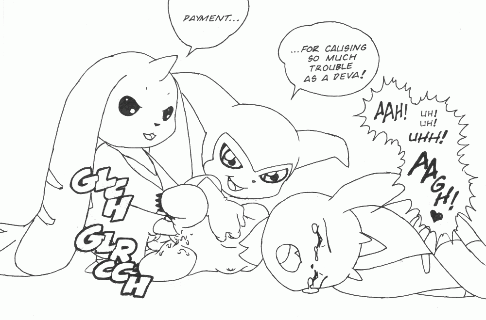 Rule34 – If it exists, there is porn of it / impmon, lopmon, terriermon / 208010