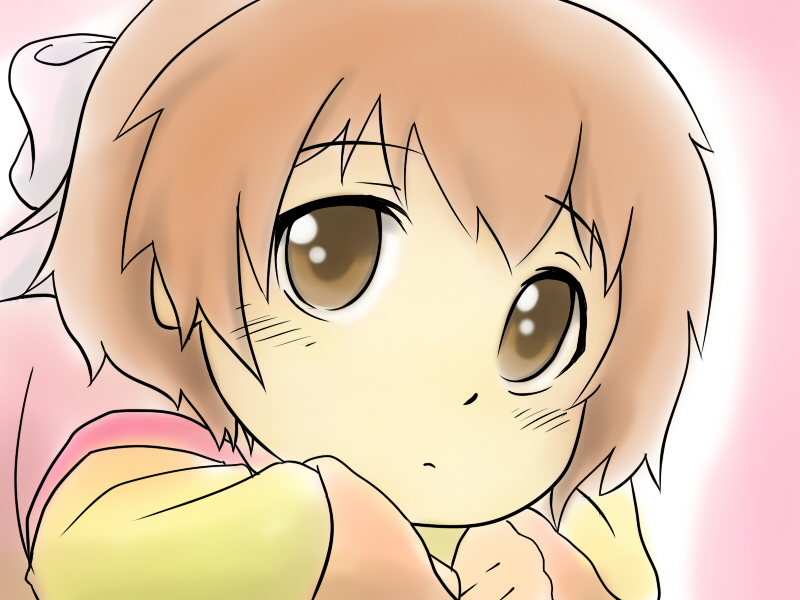 yoekosukii, okazaki ushio, clannad, 00s, brown eyes, brown hair, short hair, solo