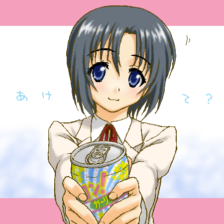 peter (artist), yoshino (minami-ke), minami-ke, lowres, tagme, 00s, can, drink can, soda can