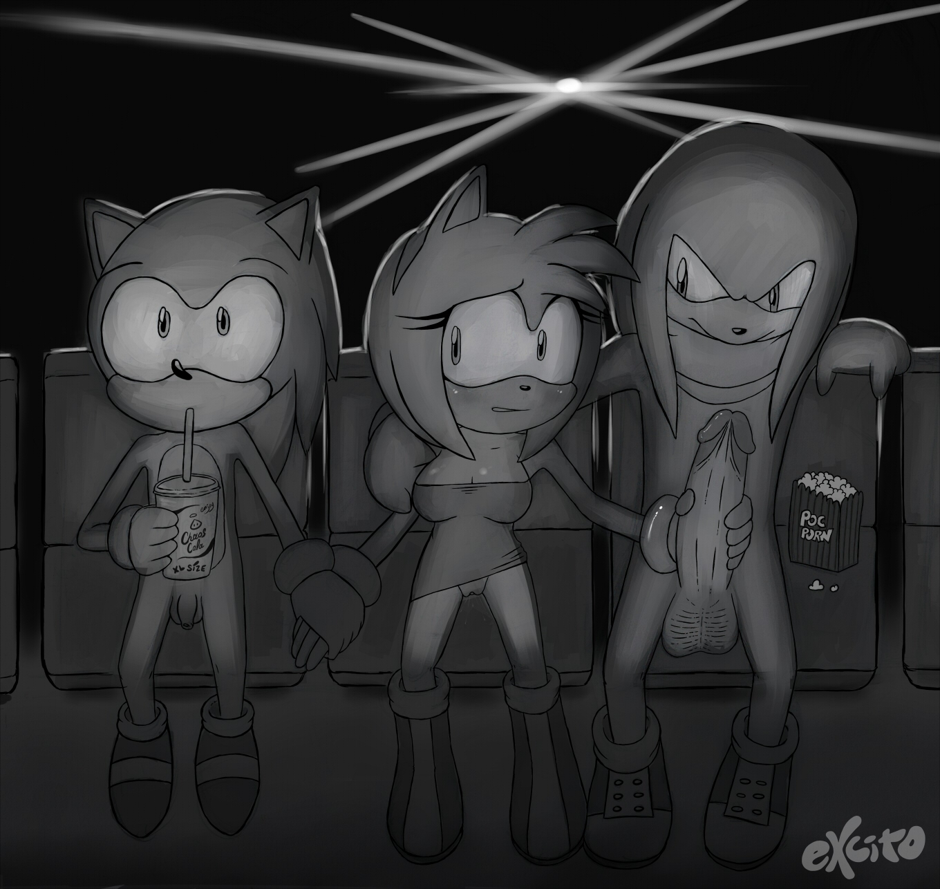 Rule34 – If it exists, there is porn of it / excito, amy rose, knuckles the echidna / 208567