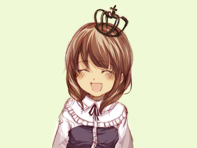 mathnote, ushiromiya maria, umineko no naku koro ni, 00s, 1girl, ^ ^, closed eyes, female focus, open mouth, solo