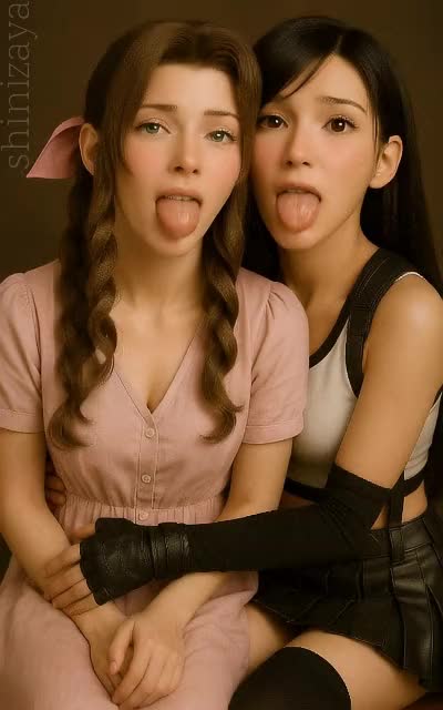 Rule34 – If it exists, there is porn of it / aerith gainsborough, tifa lockhart / 8676775