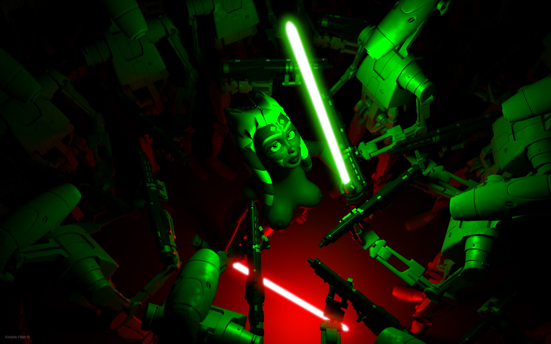 Rule34 – If it exists, there is porn of it / kondaspeter, kpeter32, ahsoka tano, b1 battle droid, battle droid, jedi, jedi padawan, togruta / 208973