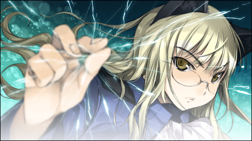 mizuki makoto, perrine h. clostermann, strike witches, world witches series, lowres, 00s, 1girl, animal ears, blonde hair, female focus, foreshortening, glasses, long hair, solo, yellow eyes