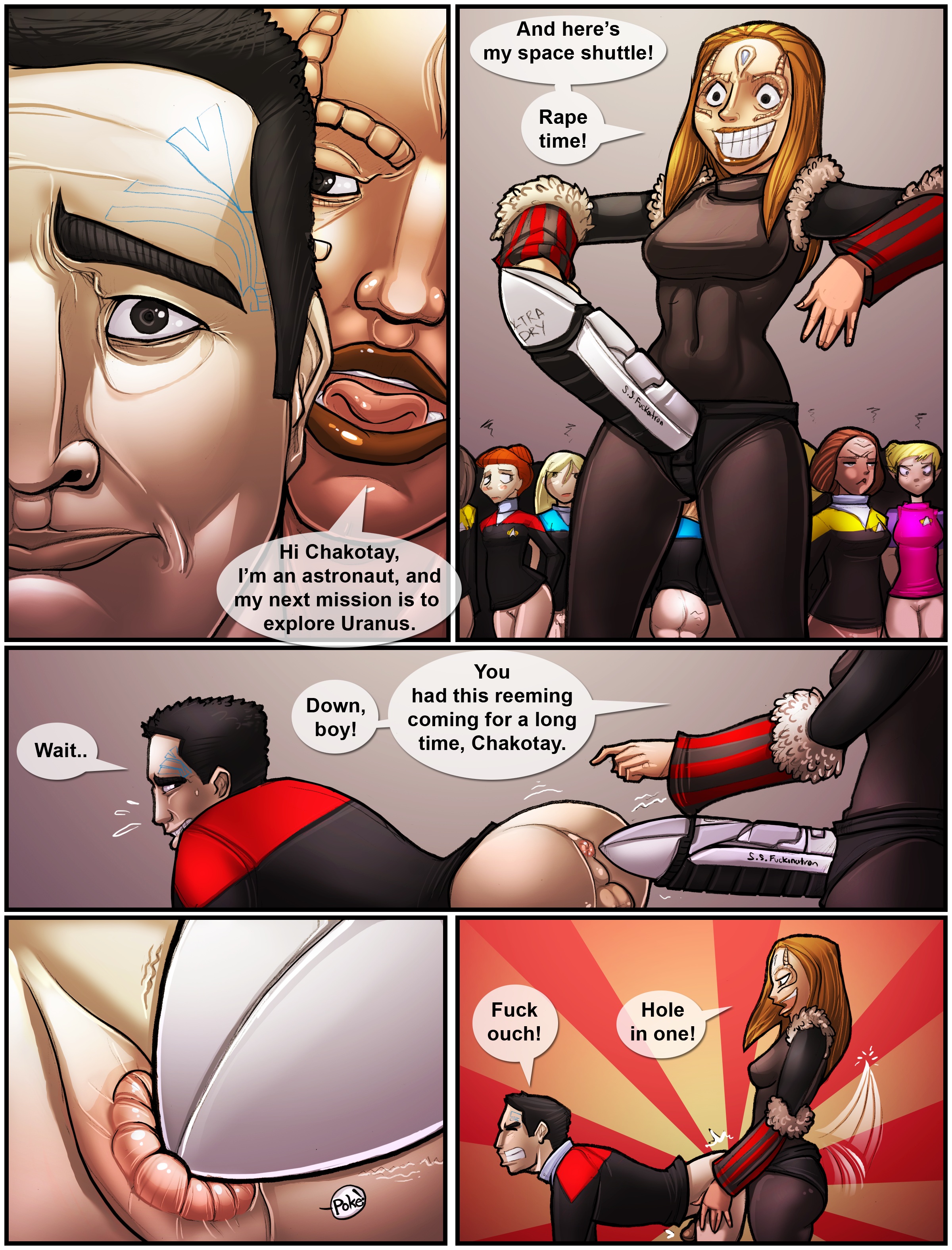 Rule34 – If it exists, there is porn of it / shia (artist), chakotay, jennifer lien, kathryn janeway, kes, martha hackett, seska / 209700