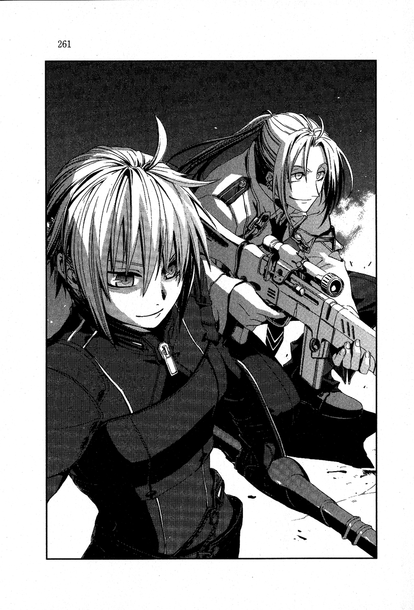 miyuu, nina antalk, sharnid elipton, koukaku no regios, uniform, highres, 1boy, 1girl, ahoge, closed mouth, greyscale, long hair, long sleeves, monochrome, shaded face, upper body, zipper