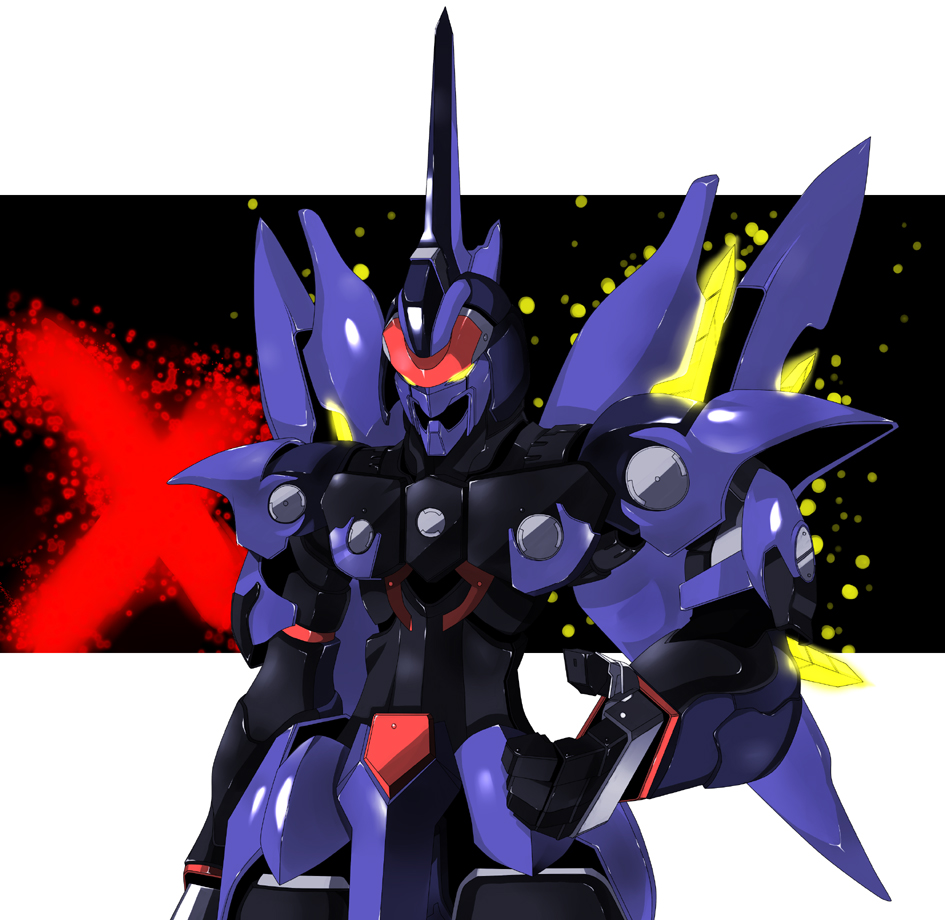 yosimura, weltall, xenogears, bad id, bad pixiv id, armor, helmet, machinery, mecha, no humans, robot, weapon