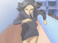 hijiri kanata, kanata hijiri, kojima kirie, girls bravo, animated, animated gif, anime screenshot, lowres, non-web source, 00s, 2girls, battle, chair, fighting, multiple girls, panties, table, underwear, white panties