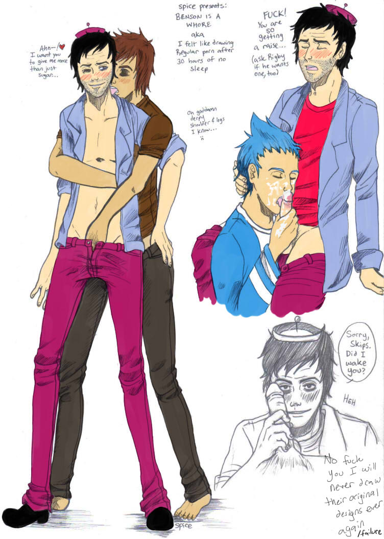 Rule34 – If it exists, there is porn of it / spice (artist), benson, mordecai, rigby / 210426