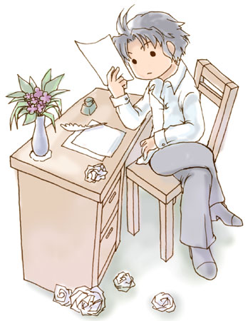 fuju, frederic chopin (trusty bell), trusty bell, lowres, 1boy, chibi, male focus, solo