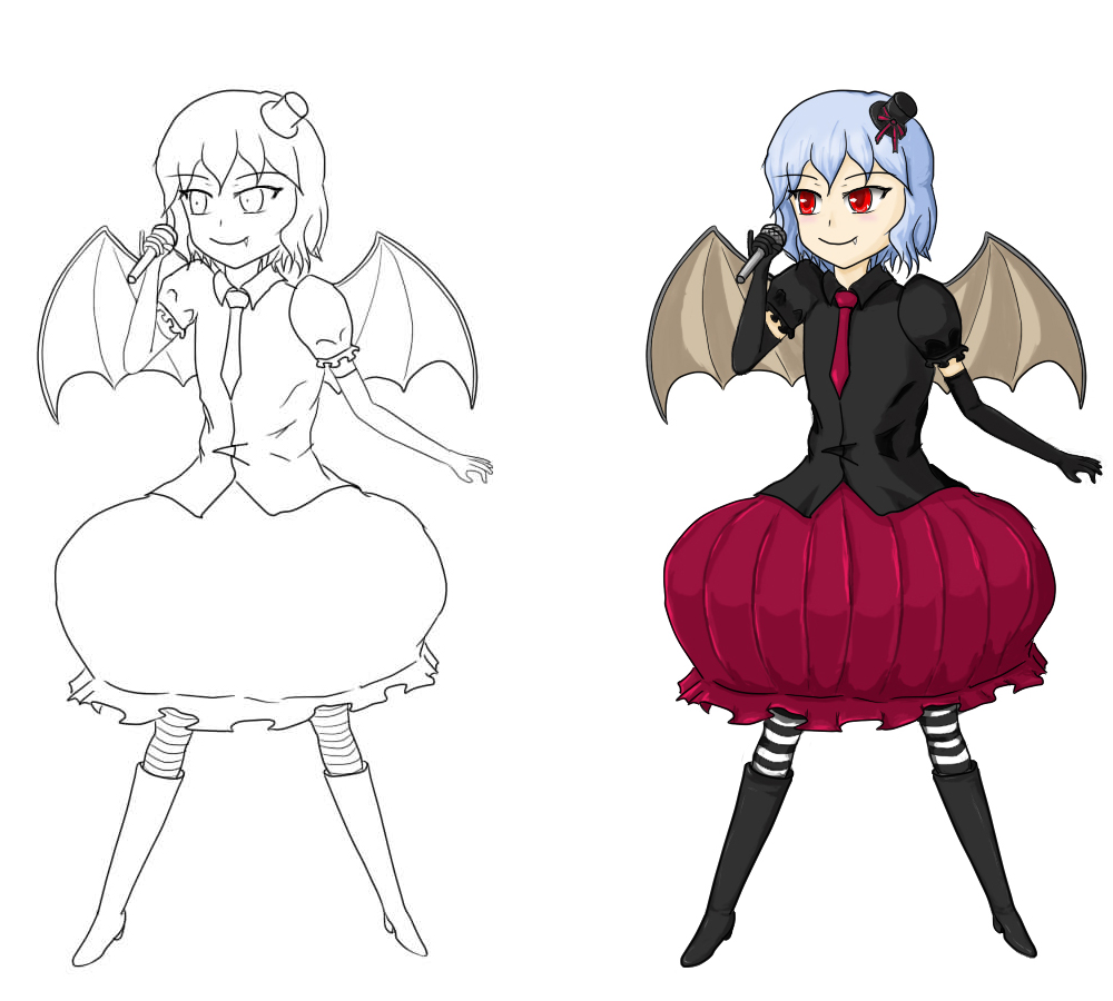 ayakashi (artist), ayakashi (monkeypanch), remilia scarlet, touhou, 1girl, female focus