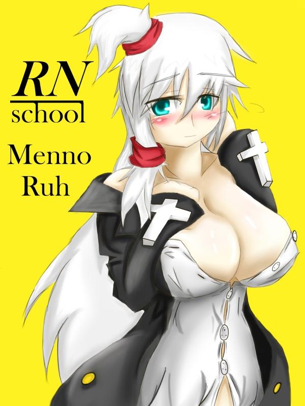 mennoh ruh, armored core, armored core: for answer, fromsoftware, blush, breasts, cleavage, large breasts, solo, white hair