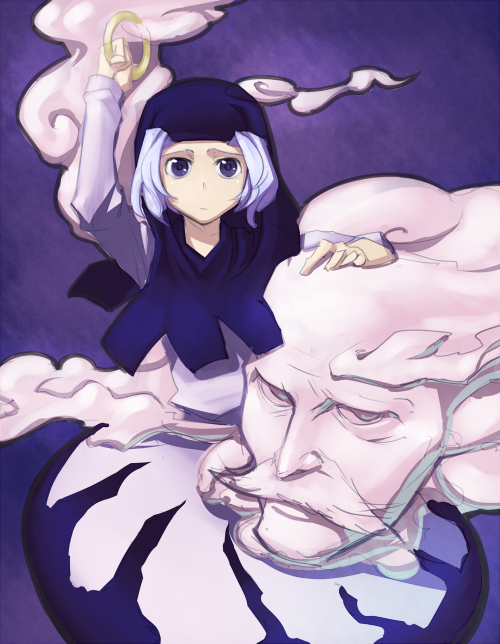 kumoi ichirin, unzan, touhou, blue eyes, dress, ichirin kumoi