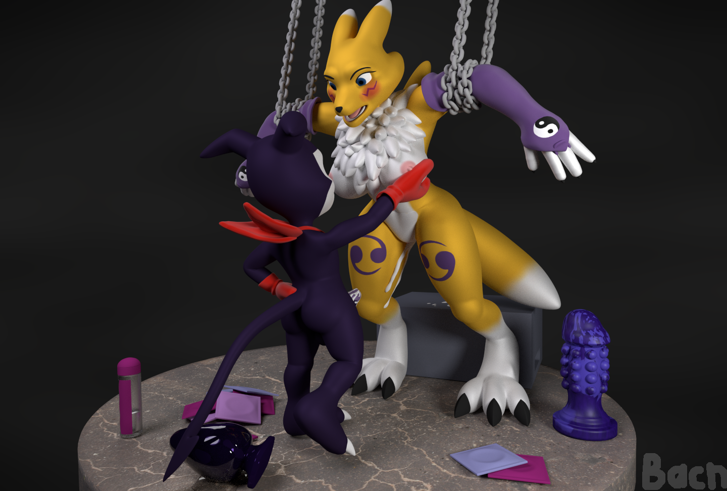 Rule34 – If it exists, there is porn of it / bacn, impmon, renamon / 212265