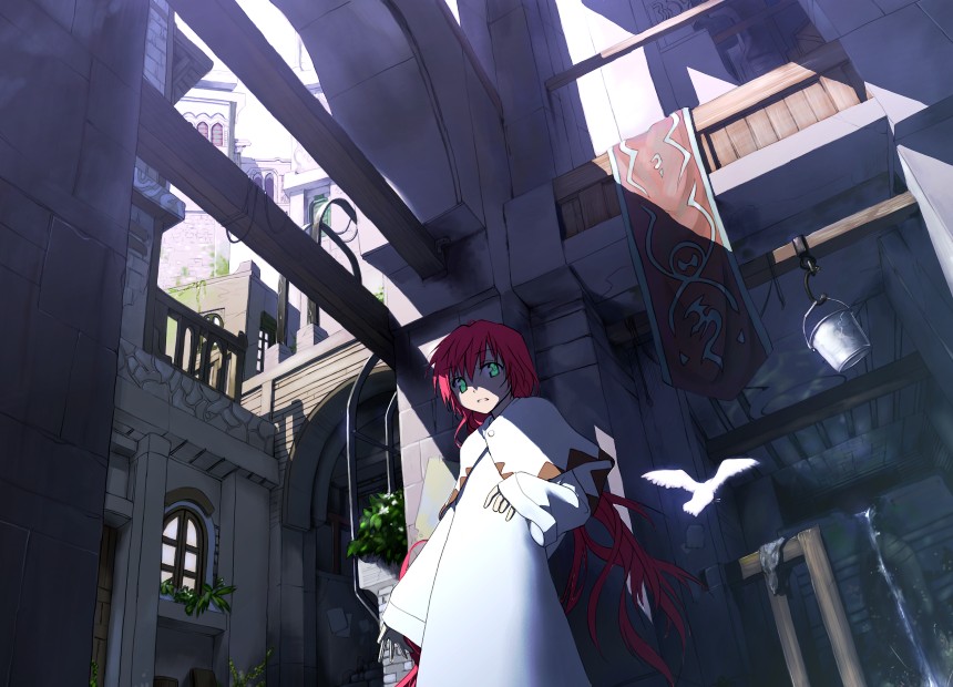 ssi, white mage (final fantasy), final fantasy, tagme, green eyes, long hair, red hair, solo