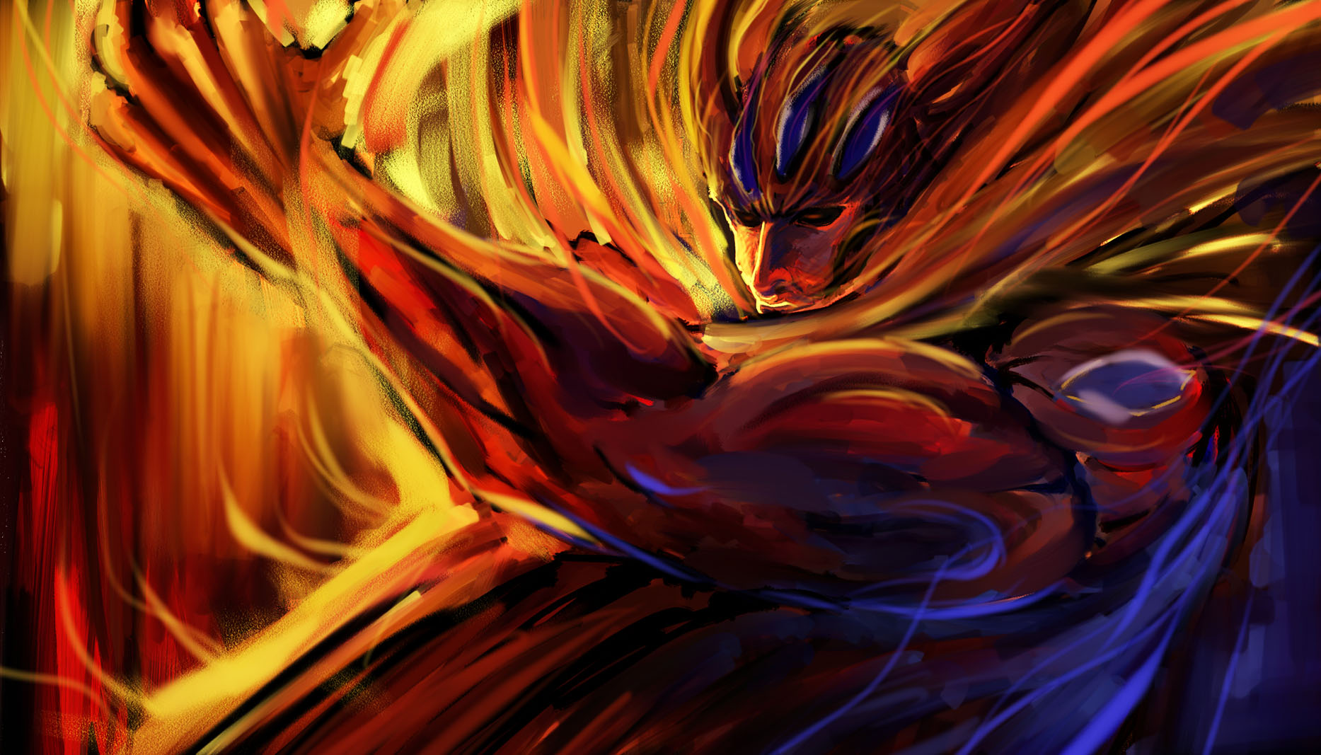 bccp, rubicante, final fantasy, final fantasy iv, bad id, bad pixiv id, highres, 1990s (style), 1boy, fire, male focus, solo