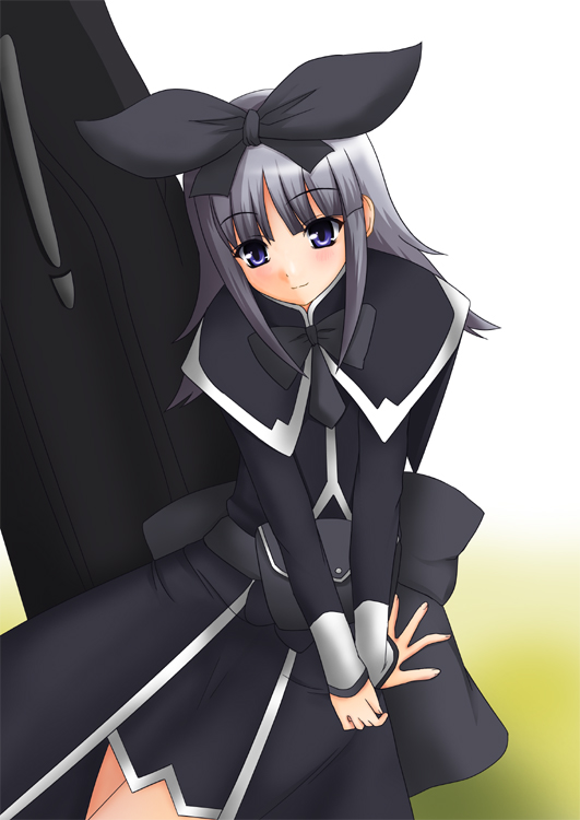 natsuzakura yuuki, coopa, druaga no tou, bad id, bad pixiv id, blue eyes, hair ribbon, long hair, ribbon, solo